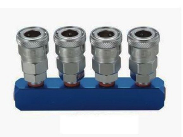 Picture of THB New Improved Steel Body - 1/4" Manifold - Straight Type - 4 Way