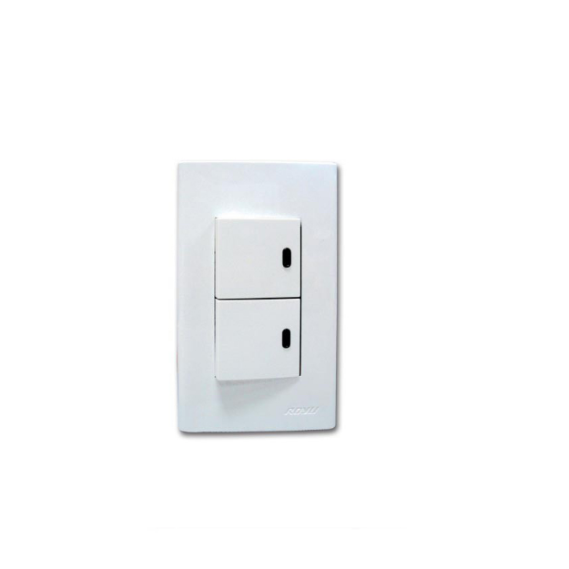 2 Gang Switch with LED Set 