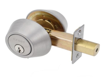 Show details for Ezset Deadbolt  Dbl. Cyl.  Zinc House Satin Stainless Steel EZSET-210D-US32