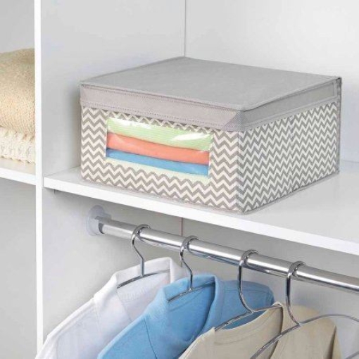 Picture of INTERDESIGN AXIS MEDIUM STORAGE BOX CHEVRON