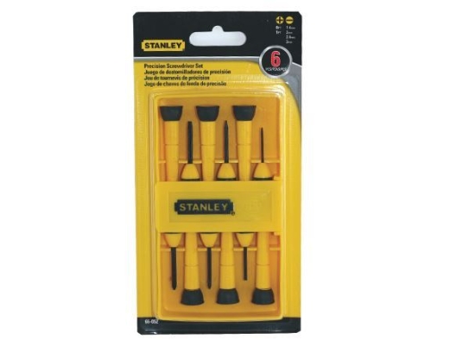 Picture of Stanley Screwdriver Set With Precision Bi Material Handle 6PCS. STHT660528