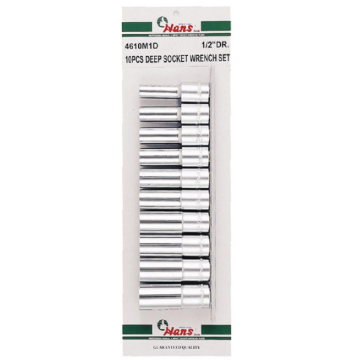 Picture of Hans 4610M1D 1/2" Dr. 10Pcs. Deep Socket (Points)