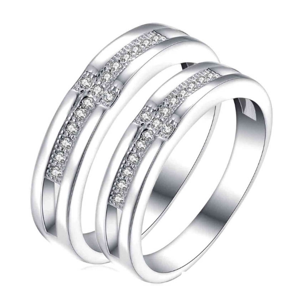 Picture of 925 Silver, Couple Ring- CS-020