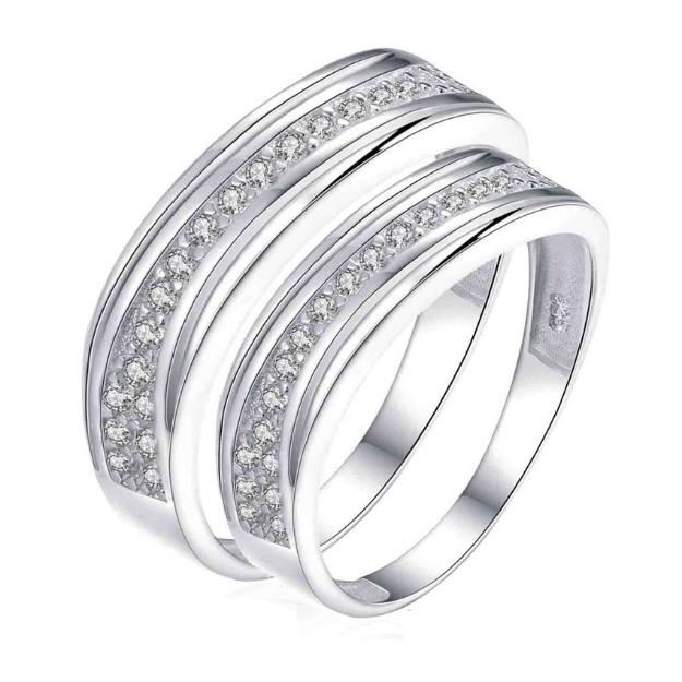 Picture of 925 Silver, Couple Ring- CS-034