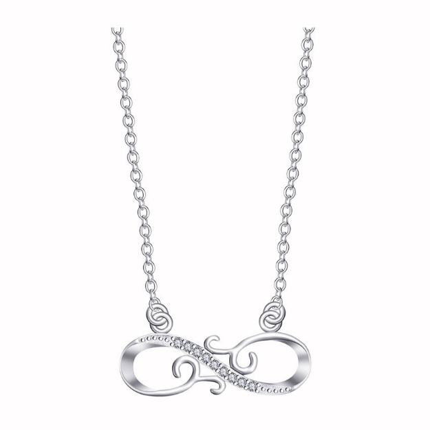 Picture of 925 Silver Jewelry,Center Chain Necklace- LN-050