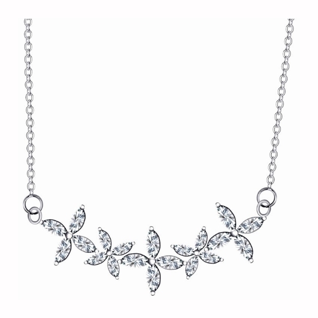 Picture of 925 Silver Jewelry,Center Chain Necklace- LN-071