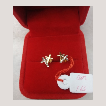 Picture of 18K - Saudi Gold Earrings 1.65g- SE165G