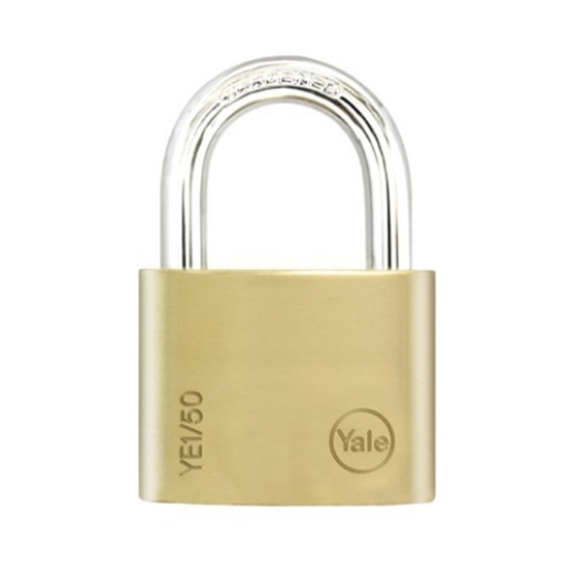 Picture of Yale Essential Series Indoor Brass Padlock 50mm, YLHYE1/50/126/1