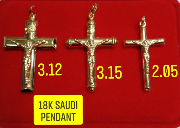 Picture of 18K Saudi Gold Pendant, 2.05g, 3.12g, 3.15g, 2805PC