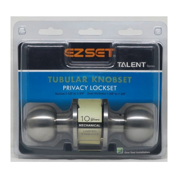 Picture of Talent Privacy Tubular Knobset, EZTLT330SS