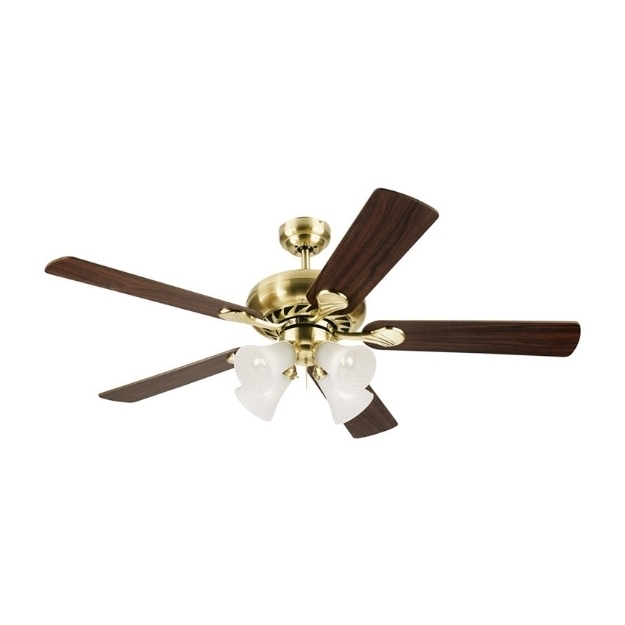 Picture of Westinghouse Swirl Deluxe 52" Satin Brass Ceiling Fan, WH5SW52SB4