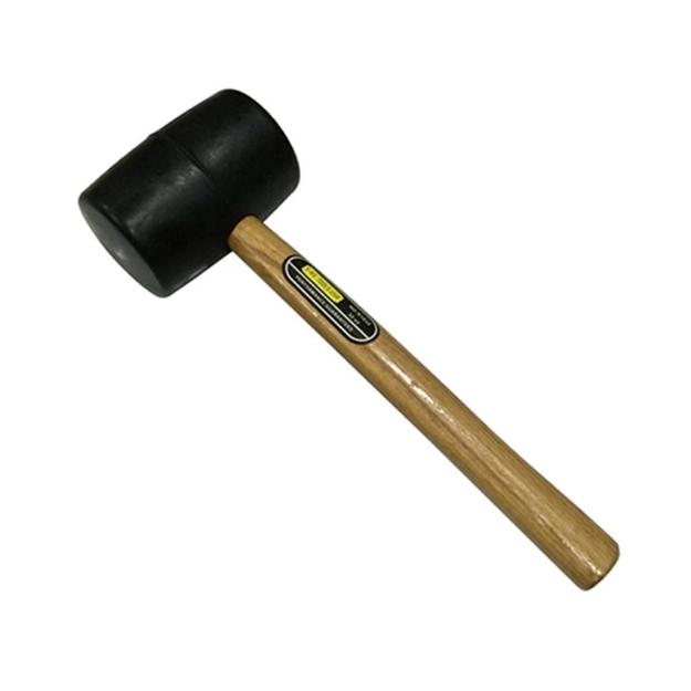 Picture of S-Ks Tools USA 12oz. Rubber Mallet (Black/Brown), 12oz