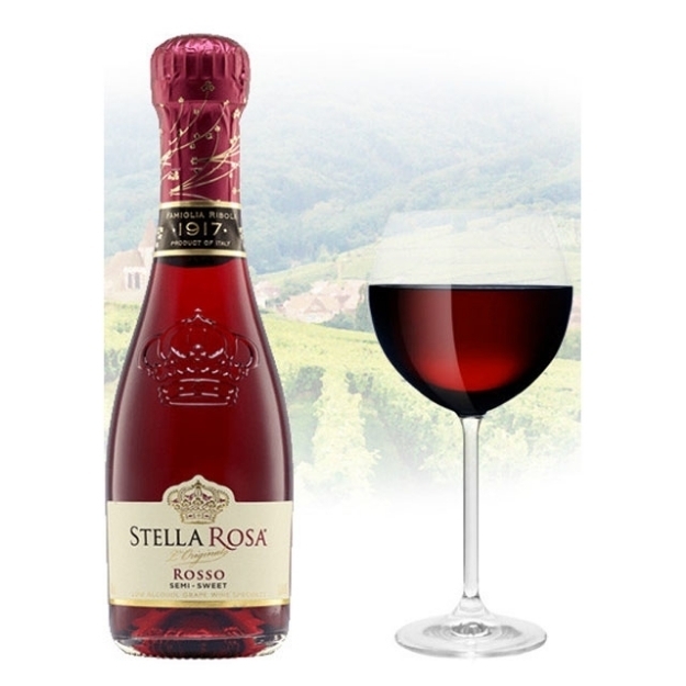 Picture of Stella Rosa Rosso (Semi-Sweet) Italian Red Wine 187ml Miniature, STELLAROSA