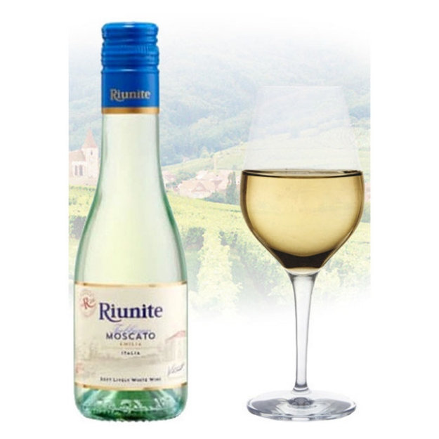 Picture of Riunite Trebbiano Moscato Italian White Wine 187ml Miniature, RIUNITETREBBIANO