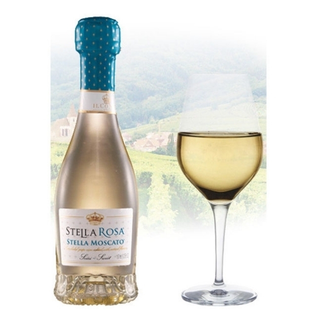 Picture of Stella Rosa Moscato (Semi Sweet) Italian White Wine 187ml Miniature, STELLAROSAMOSCATO