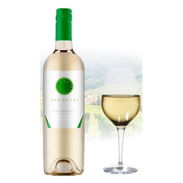 Picture of San Valley Sauvignon Blanc Chilean White Wine 750 ml, SANVALLEYBLANC