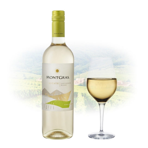 Picture of MontGras Estate Sauvignon Blanc Chilean White Wine 750 ml, MONTGRASSAUVIGNON