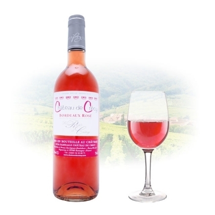 Picture of Chateau de Crécy La Rose Bordeaux Rose French Pink Wine 750 ml, CHATEAUDECRECYROSE