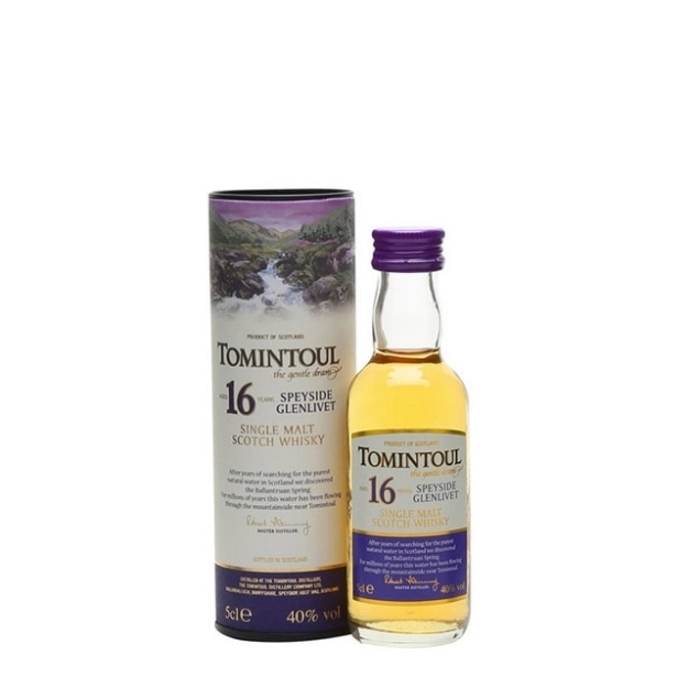 Picture of Tomintoul 16 Year Old Single Malt Single Malt Scotch Whisky 50ml Miniature, TOMINTOULSCOTCH