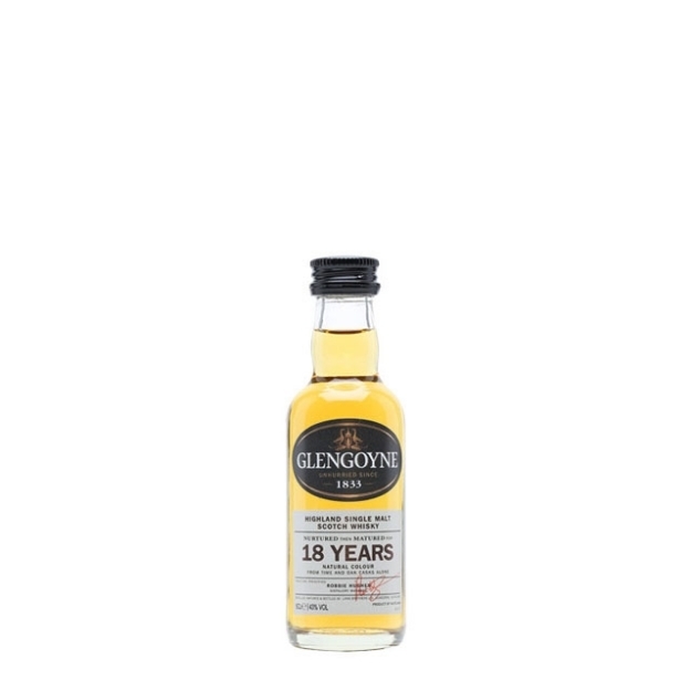 Picture of Glengoyne 18 Year Old Single Malt Scotch Whisky 50ml Miniature, GLENGOYNE18