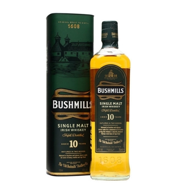 Picture of Bushmills 10 Year Old Single Malt Irish Whiskey 700 ml, BUSHMILLS10