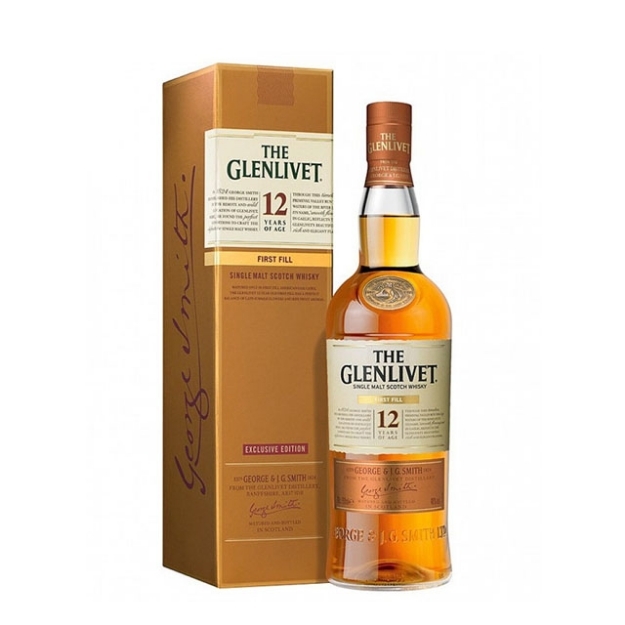 Picture of The Glenlivet 12 Year Old First Fill Exclusive Edition Single Malt Scotch Whisky 700 ml, THEGLENLIVETEXCLUSIVE