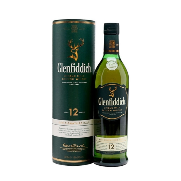 Picture of Glenfiddich 12 Year Old Single Malt Scotch Whisky 700 ml, GLENFIDDICH12