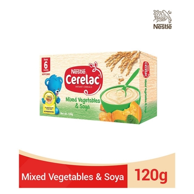Picture of Nestle Cerelac Mixed Vegetables and Soya 120g, CER09
