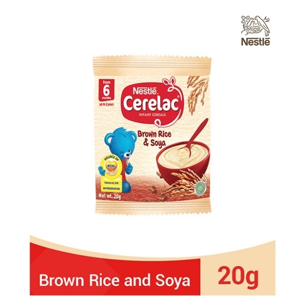 Picture of Nestle Cerelac Brown Rice and Soya 20g, CER04