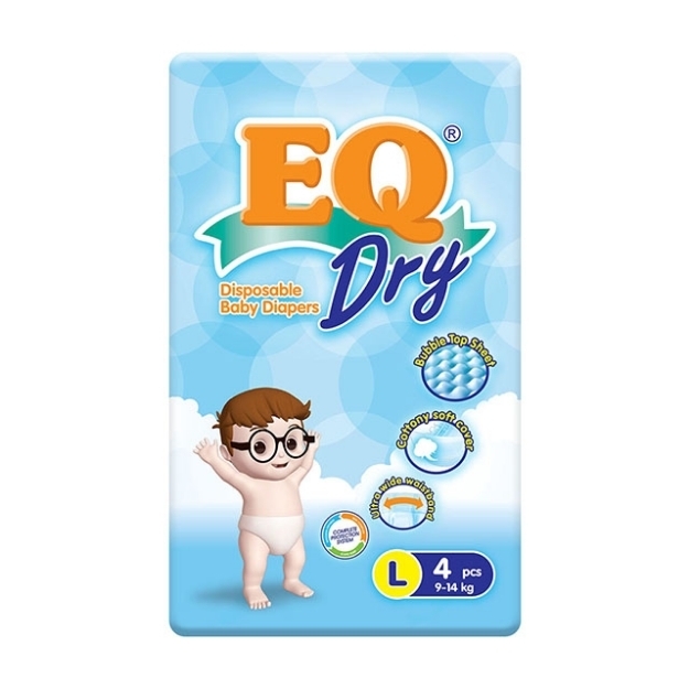 Picture of EQ Diaper Dry Large (4's, 48's, 72's), EQ035Y