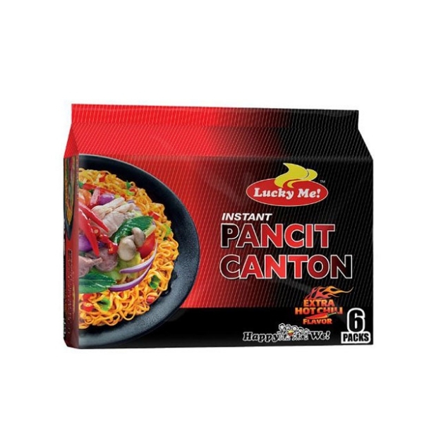 Picture of Lucky Me Pancit Canton 80g 6 packs (Extra Hot Chili, Chilimansi, Kalamansi, Original, Sweet and Spicy), LUC12Y