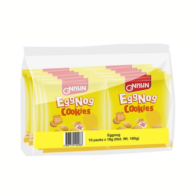 Picture of Nissin Eggnog Cookies 18g 10 packs, NIS26