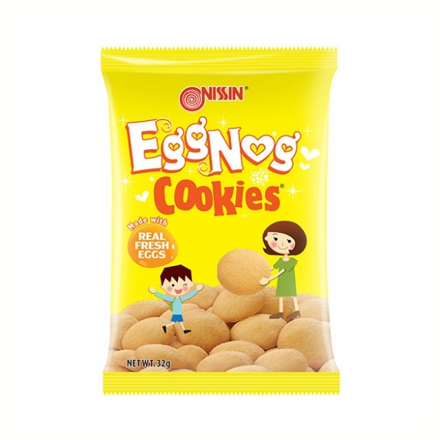 Picture of Nissin Eggnog Cookies 32g, NIS27