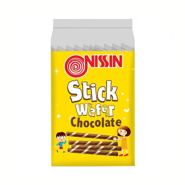 Picture of Nissin Wafer Stick Chocolate 28g 10 packs, NIS165