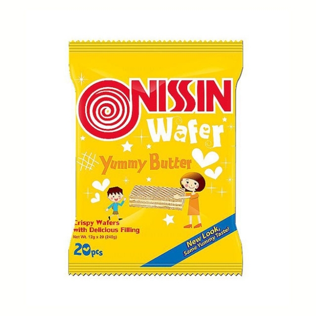Picture of Nissin Wafer Yummy Butter 12g 20 packs, NIS04