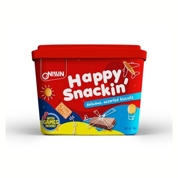 Picture of Nissin Happy Snackin' Tub Biscuit 700g, NIS58A
