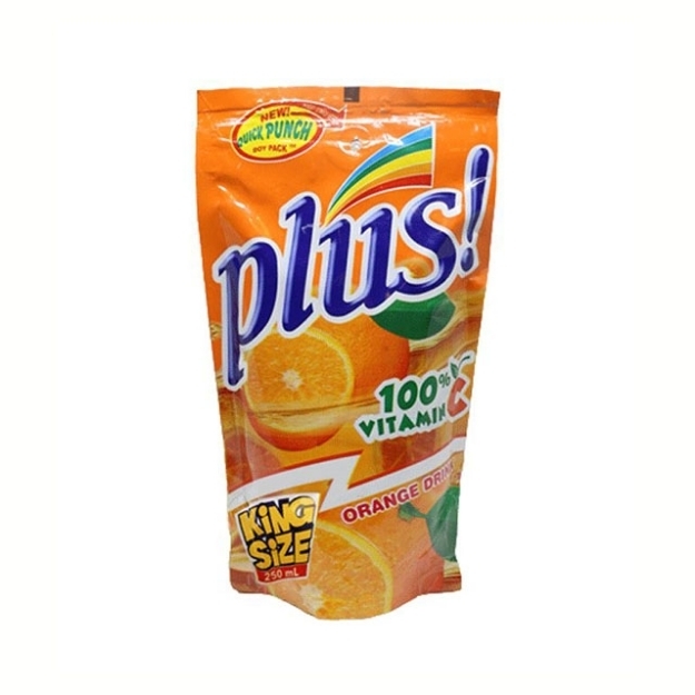 Picture of Plus Juice Drink King Size 250 ml 10 pcs (Apple, Grape, Mango, Orange), PLU12