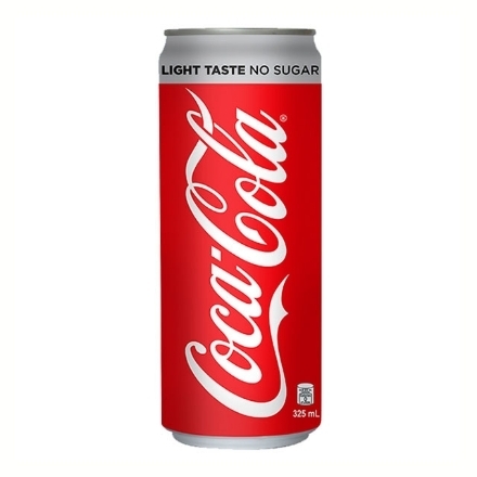 Picture of Coca Cola Light Taste No Sugar In Can (Slim) 325 ML, COK17