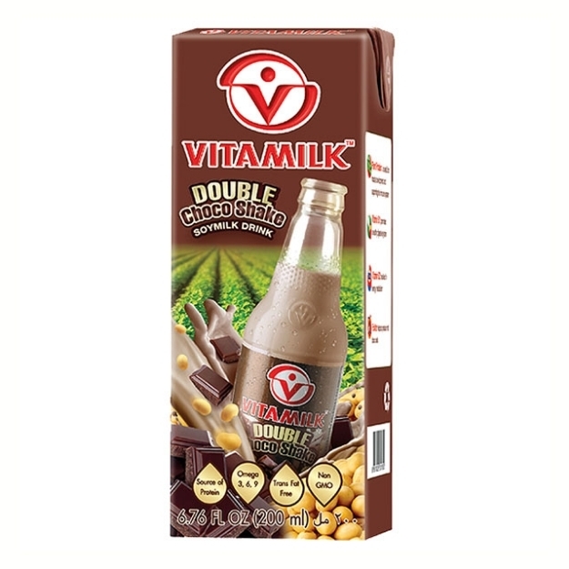 Picture of Vitamilk Soy Milk Double Choco Shake 180 ml, VIT36