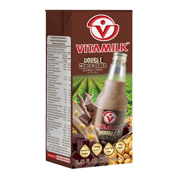 Picture of Vitamilk Soy Milk Double Choco Shake 250 ml, VIT02