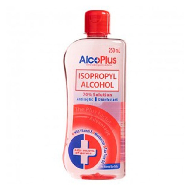 Picture of AlcoPlus Isopropyl Alcohol 70% Red (150 ml, 250 ml, 500 ml), ALC07