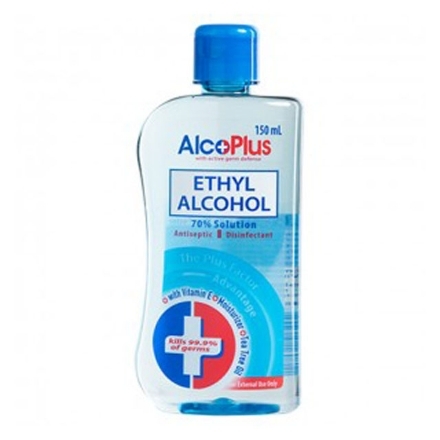 Picture of AlcoPlus Ethy Alcohol 70% Blue (150 ml, 250 ml, 500 ml), ALC04