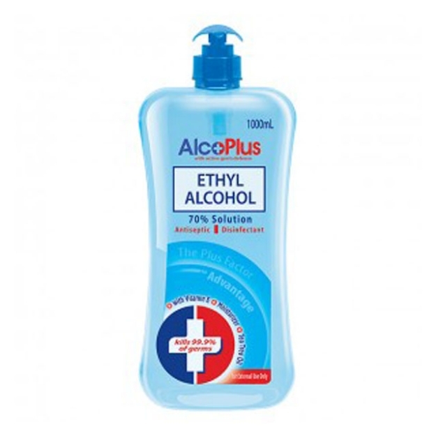 Picture of AlcoPlus Ethy Alcohol 70% Blue Pump 1L, ALC09