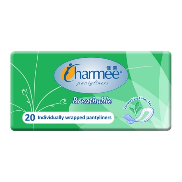 Picture of Charmee Panty Liner Breathable Green Tea 20's, CHA43
