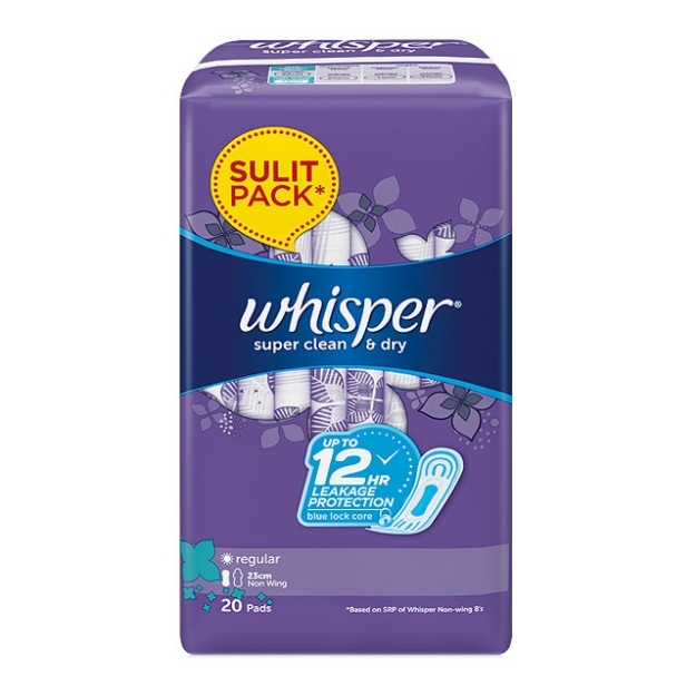 Picture of Whisper Regular Flow(Dry) Non Wing 20's, WHI178