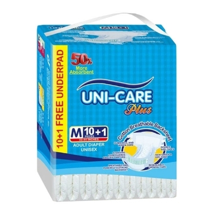 Picture of Uni-Care Adult Diaper Plus (Medium) 10+1, UNI13A