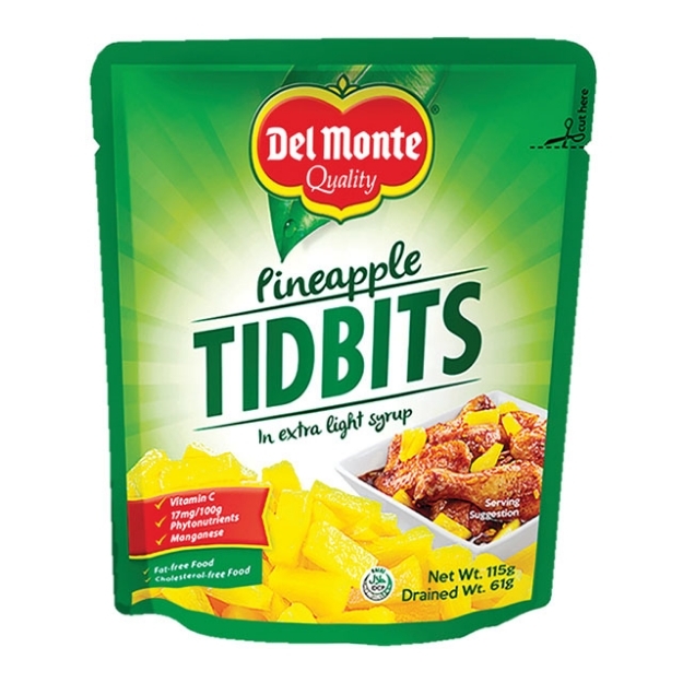 Picture of Del Monte Pineapple Tidbits (115g, 227g, 432g, 560g, 822g), DEL59