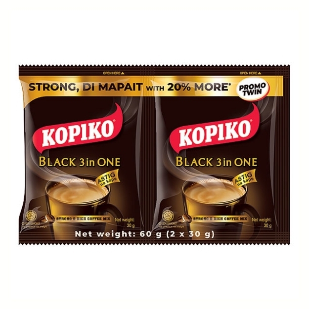 Picture of Kopiko Coffee Black Twin 60g 10 pcs, KOP25