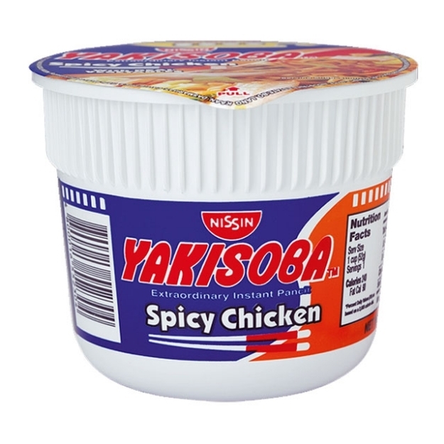Picture of Nissin Yakisoba Mini Cup Noodles Spicy Chicken 52g, NIS06