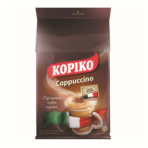 Picture of Kopiko Coffee Capuccino Bag 25g 10 pcs, KOP21